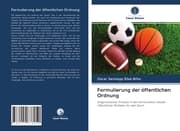 Cover von Formulierung der öffentlichen Ordnung