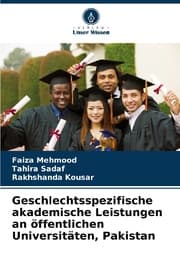 Cover von Geschlechtsspezifische akademische Leistungen an öffentlichen Universitäten, Pakistan