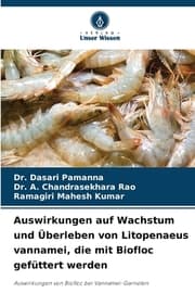 Cover von Auswirkungen auf Wachstum und Überleben von Litopenaeus vannamei, die mit Biofloc gefüttert werden