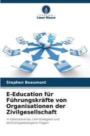 Cover von E-Education für Führungskräfte von Organisationen der Zivilgesellschaft