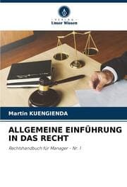 Cover von ALLGEMEINE EINFÜHRUNG IN DAS RECHT