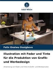 Cover von Illustration mit Feder und Tinte für die Produktion von Grafik- und Werbedesign