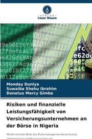 Cover von Risiken und finanzielle Leistungsfähigkeit von Versicherungsunternehmen an der Börse in Nigeria
