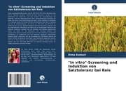 Cover von 'In vitro'-Screening und Induktion von Salztoleranz bei Reis