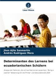 Cover von Determinanten des Lernens bei ecuadorianischen Schülern