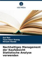 Cover von Nachhaltiges Management der Kaufabsicht Statistische Analyse verwenden