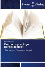 Cover von Deutschsprachige Barockpredigt