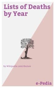 Cover von e-Pedia: Lists of Deaths by Year
