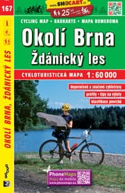 Cover von Okolí Brna, Zdánický les / Brünner Umland, Steinitzer Wald (Radkarte 1:60.000)