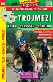 Cover von Trojmezí Cesko - Rakousko - Nemecko / Dreiländereck Tschechien - Österreich - Deutschland (Radkarte 1:50.000)