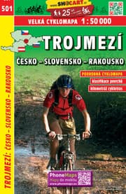 Cover von Trojmezí esko - Slovensko - Rakousko / Dreiländereck Tschechien - Slowakei - Österreich (Radkarte 1:50.000)