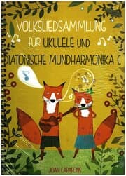 Cover von Volksliedsammlung für ukulele und diatonische mundharmonika c