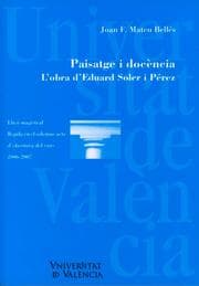 Cover von Paisatge i docència. L'obra d'Eduard Soler i Pérez
