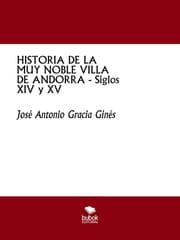 Cover von HISTORIA DE LA MUY NOBLE VILLA DE ANDORRA - Siglos XIV y XV