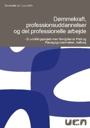 Cover von Dømmekraft, professionsuddannelser og det professionelle arbejde