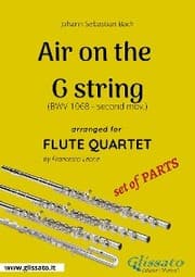 Cover von Air on the G string - Flute Quartet set of PARTS