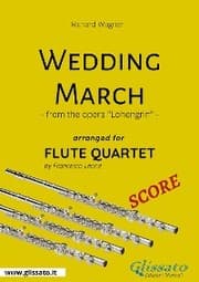 Cover von Wedding March - Flute Quartet SCORE