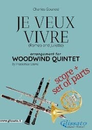 Cover von Woodwind Quintet Score 'Je veux vivre'