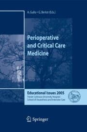 Cover von Perioperative and Critical Care Medicine