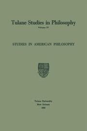 Cover von Studies in American Philosophy