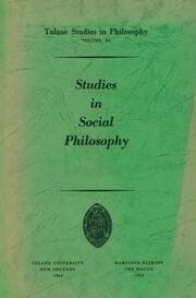 Cover von Studies in Social Philosophy