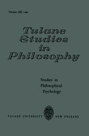 Cover von Studies in Philosophical Psychology