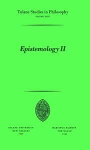 Cover von Epistemology II
