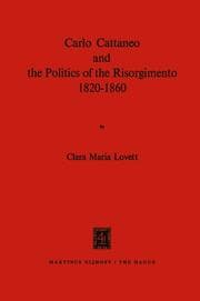 Cover von Carlo Cattaneo and the Politics of the Risorgimento, 1820-1860