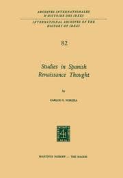 Cover von Studies in Spanish Renaissance Thought