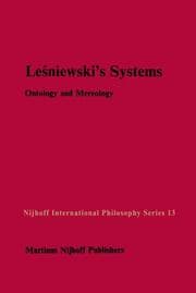 Cover von Lesniewskis Systems