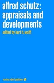 Cover von Alfred Schutz: Appraisals and Developments