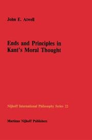 Cover von Ends and Principles in Kants Moral Thought