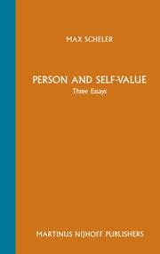 Cover von Person and Self-Value