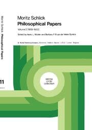 Cover von Moritz Schlick Philosophical Papers