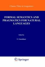 Cover von Formal Semantics and Pragmatics for Natural Languages