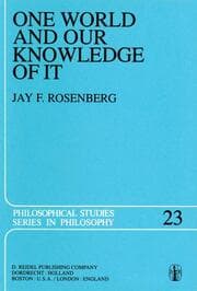 Cover von One World and Our Knowledge of It
