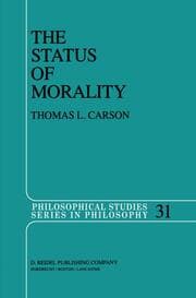 Cover von The Status of Morality