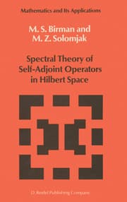 Cover von Spectral Theory of Self-Adjoint Operators in Hilbert Space