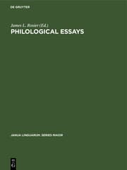 Cover von Philological Essays