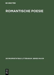 Cover von Romantische Poesie