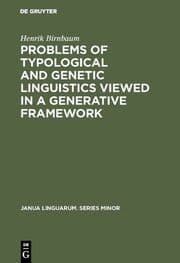 Cover von Problems of Typological and Genetic Linguistics Viewed in a Generative Framework