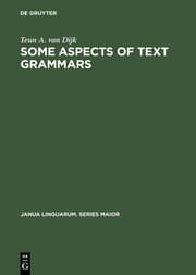 Cover von Some Aspects of Text Grammars