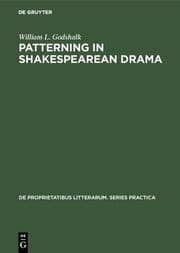 Cover von Patterning in Shakespearean Drama