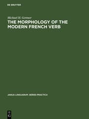 Cover von The Morphology of the Modern French Verb