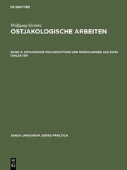 Cover von Ostjakische Volksdichtung und Erzählungen aus zwei Dialekten