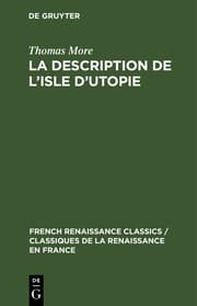 Cover von La description de l'isle d'utopie
