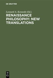 Cover von Renaissance Philosophy: New Translations