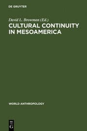 Cover von Cultural Continuity in Mesoamerica