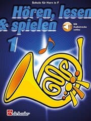 Cover von Hören, lesen & spielen 1 - Horn in F