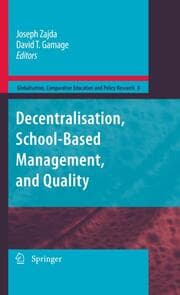 Cover von Decentralisation, School-Based Management, and Quality